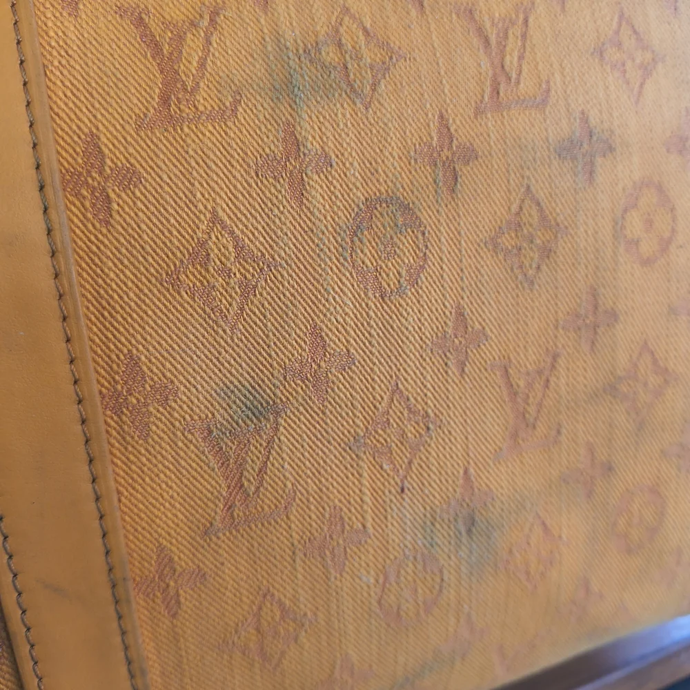 Louis Vuitton Ocre Orange Denim Limited Edition Keepall 50 - Picture 10 of 16